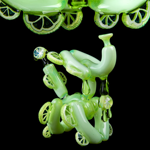 Blitzkriega Glass x Lyons Glass Full Sized Balloon Dog Heady Glass Dab Rigs - "Citrus Slyme"