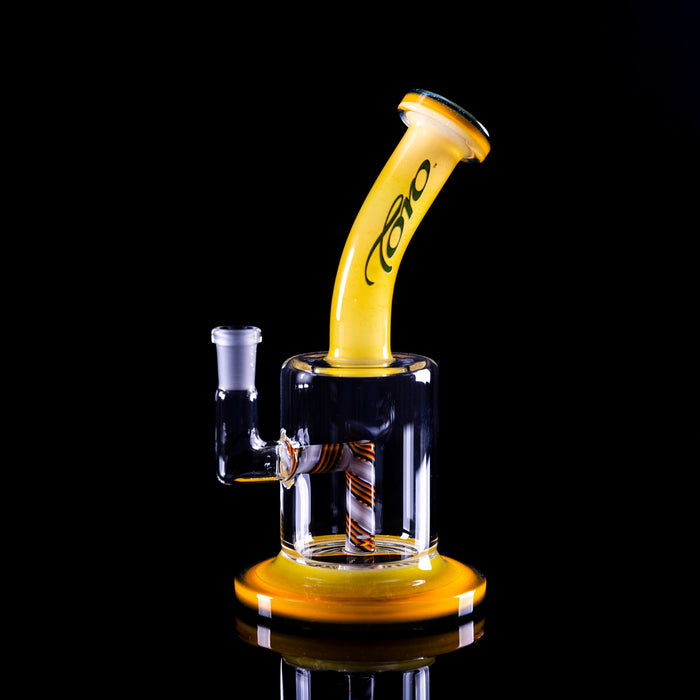 Toro Glass Single Macro Yellow Dab Rig 10/90