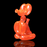 Blitzkriega Glass Full Size Bunny Orange