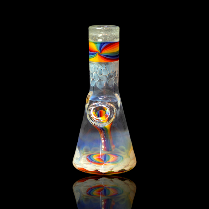 NES Glass Mini Worked Tube Rainbow