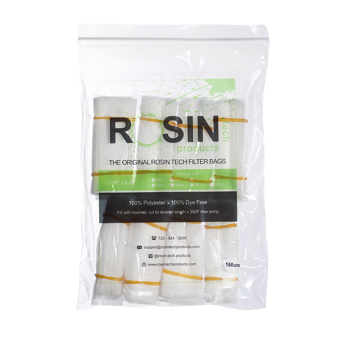 RTP Rosin Filter Bags - 1.25 inch by 3.25 inch, Rosin Filter Bags by Rosin Tech Products available on Dab Nation