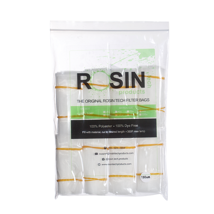 RTP Rosin Filter Bags - 1.25 inch by 3.25 inch, Rosin Filter Bags by Rosin Tech Products available on Dab Nation