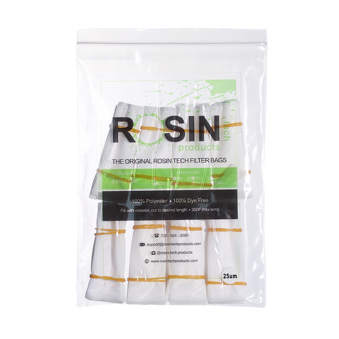 RTP Rosin Filter Bags - 1.25 inch by 3.25 inch, Rosin Filter Bags by Rosin Tech Products available on Dab Nation