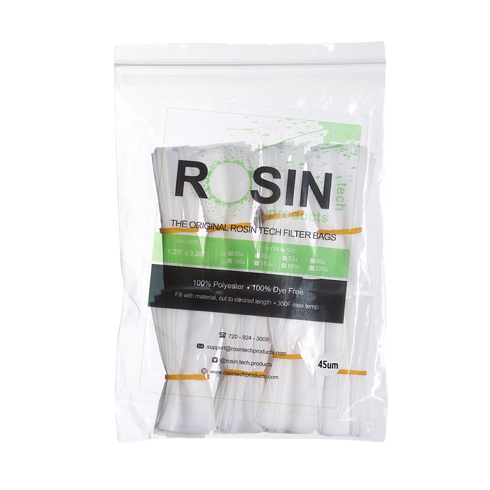 RTP Rosin Filter Bags - 1.25 inch by 3.25 inch, Rosin Filter Bags by Rosin Tech Products available on Dab Nation