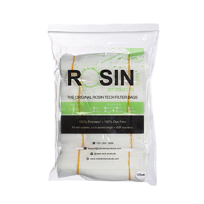 RTP Rosin Filter Bags - 1.75 inch by 5 inch, Rosin Filter Bags by Rosin Tech Products available on Dab Nation