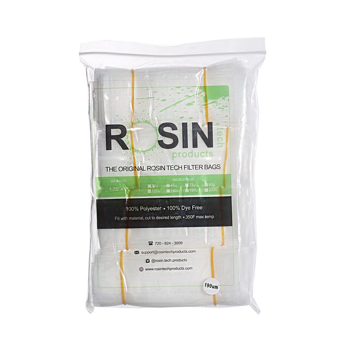 RTP Rosin Filter Bags - 1.75 inch by 5 inch, Rosin Filter Bags by Rosin Tech Products available on Dab Nation