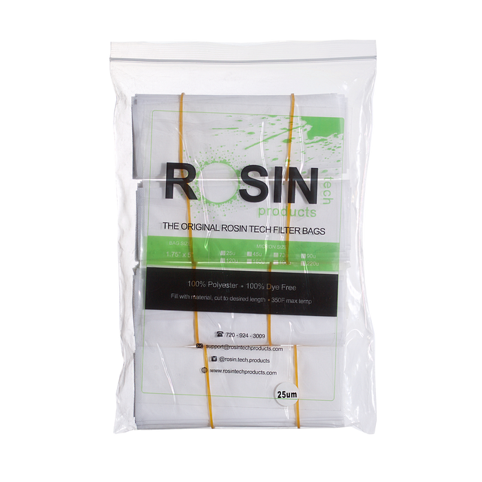 RTP Rosin Filter Bags - 1.75 inch by 5 inch, Rosin Filter Bags by Rosin Tech Products available on Dab Nation