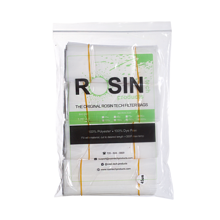 RTP Rosin Filter Bags - 1.75 inch by 5 inch, Rosin Filter Bags by Rosin Tech Products available on Dab Nation