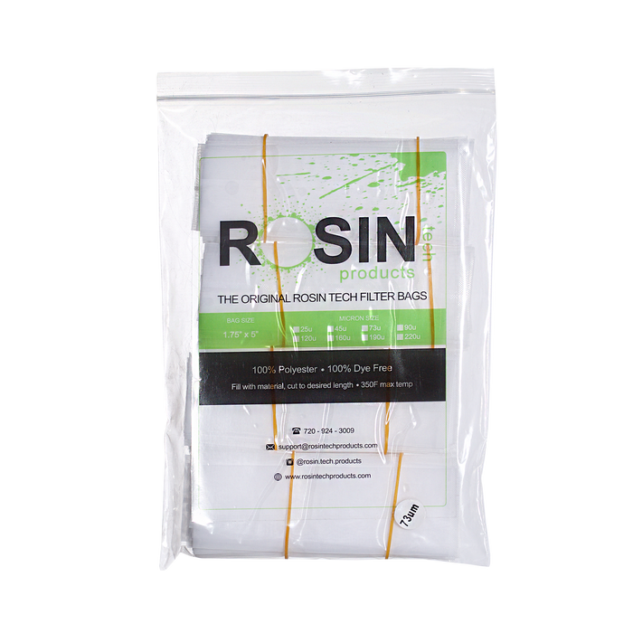 RTP Rosin Filter Bags - 1.75 inch by 5 inch, Rosin Filter Bags by Rosin Tech Products available on Dab Nation