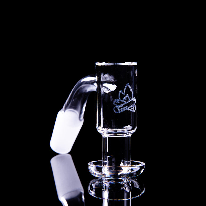 Ruby Pearl Co. Campfire Quartz- Terp Slurper - 45° Neck Angle