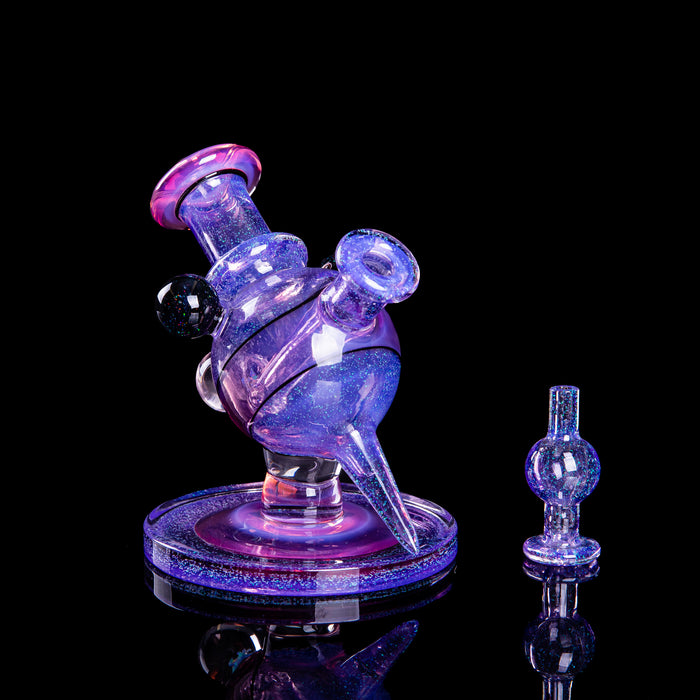 Cajun Glass Designs Helio Sphere - Crushed Opal and Color