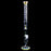 Blue Dot - 24" Straight Tube with Perc and Gold Fuming -1