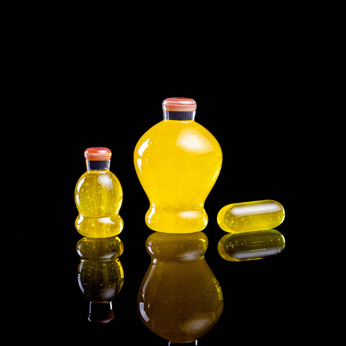Camper Glass - Slurper Set - Abe's Vault Ex. Yellow