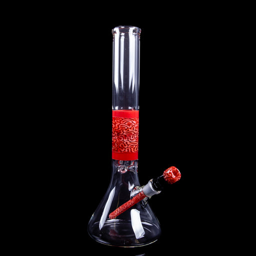 Algae Glass Bong - Red