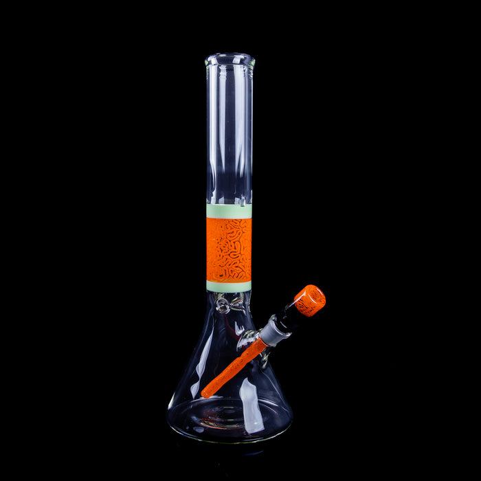 Algae Glass Bong - Orange