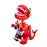 Elbo Plush Toy Felt -Raptor Red