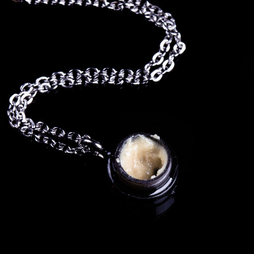 Level Heady- .1 Gram Rosin Jar Necklace - Black