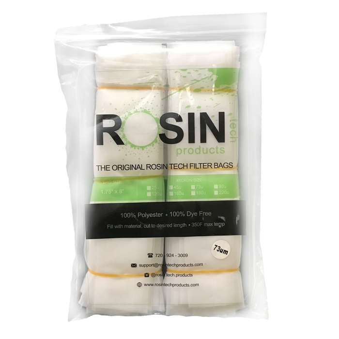 RTP Rosin Filter Bags - 1.75 inch by 8 inch, Rosin Filter Bags by Rosin Tech Products available at rosintechproducts.com