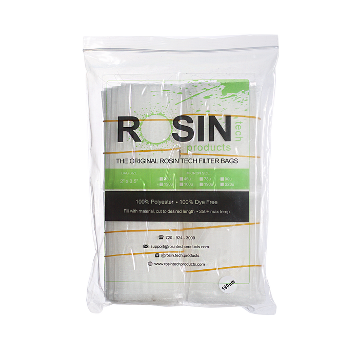 RTP Rosin Filter Bags - 2 inch by 3.5 inch, Rosin Filter Bags by Rosin Tech Products available on Dab Nation
