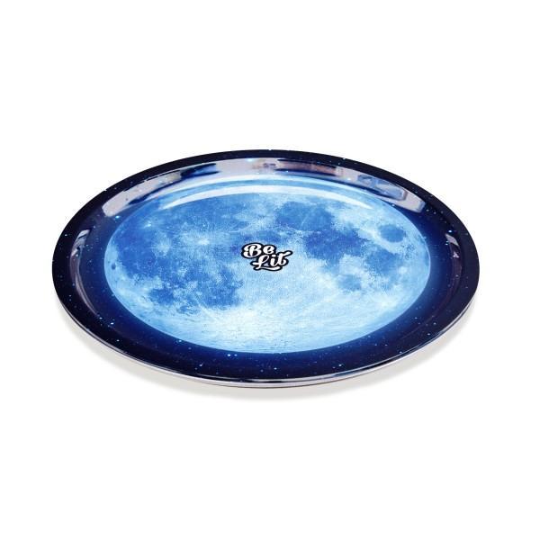 Be Lit Round Rolling Tray, Blue Moonbelitbrandbelitbrand