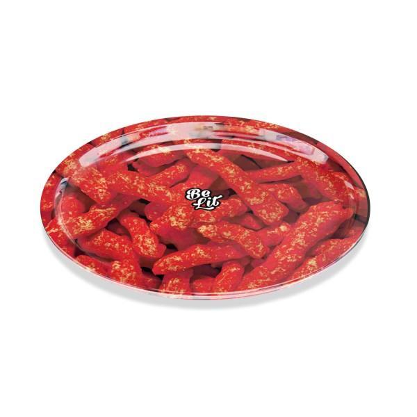 Be Lit Round Rolling Tray, Red Hotbelitbrandbelitbrand