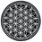 moodmats 8” Circle Dab Mat - Chalk Flower