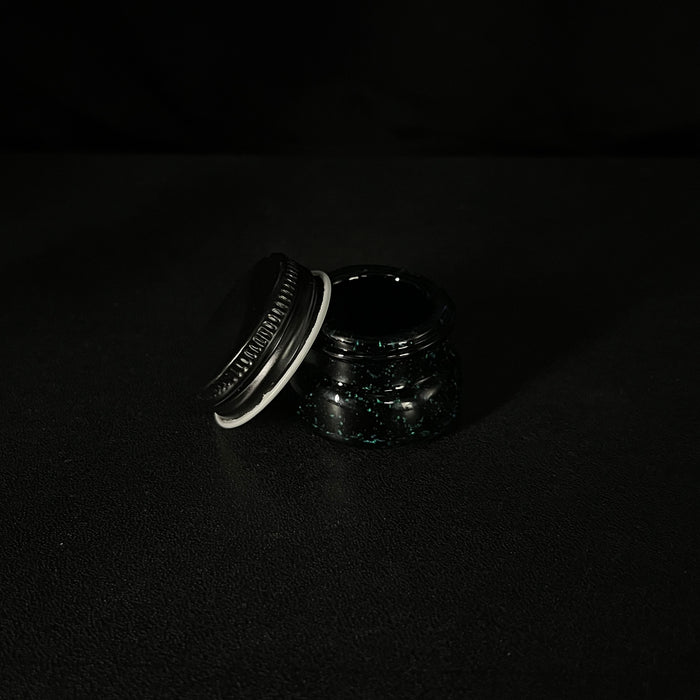 Empty 1 glass mini crushed opal jar
