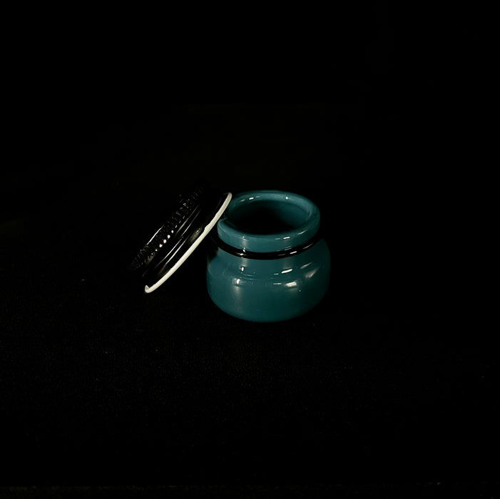 Empty 1 glass mini solid color jar