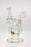 8" Recycler Multiplying Inline Diffuser 50x5MM (14MM Female) Graffiti Orange Label - Clear .04 (QZ-072T-2431LE.04)