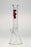16" Beaker 50x9MM - 18/14MM Downstem (4.50") Wavy Red Label - Clear .03