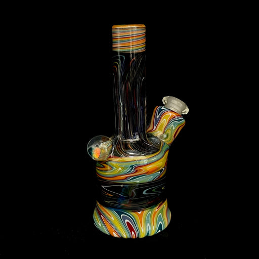 Spencer J Glass Rainbow lite cobalt with opal mini rig 10mm 45 degree (removable downstem)