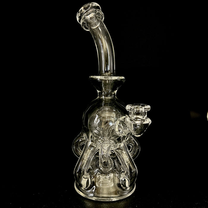 Yarbi Glass ocotball recycler clear 2 10mm 90