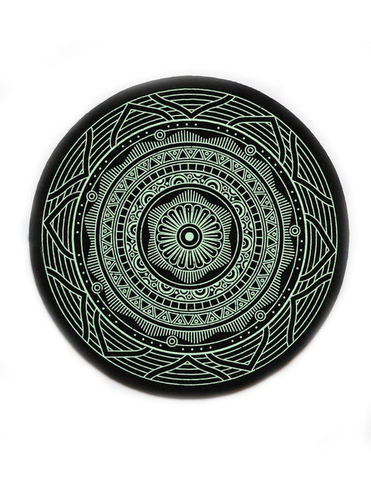 moodmats 8” Circle Dab Mat - Mint Cloud