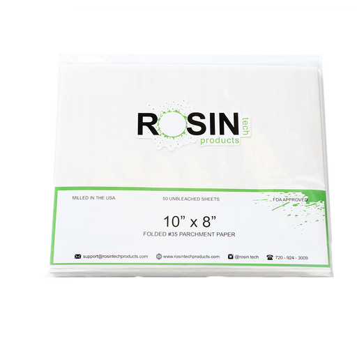 RTP Pre-Folded Parchment Paper - 10 inch by 8 inch, Parchment Paper by Rosin Tech Products available on Dab Nation