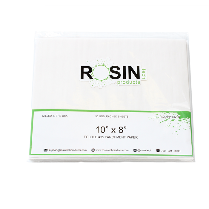 RTP Pre-Folded Parchment Paper - 10 inch by 8 inch, Parchment Paper by Rosin Tech Products available on Dab Nation