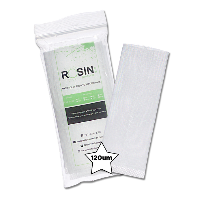Rosin Tech High Quality Rosin Press Filter Bags, 1.25 inch by 3.25 inch, Micron Size 120um