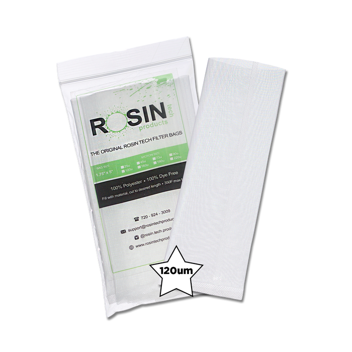 Rosin Tech High Quality Rosin Press Filter Bags, 1.75 inch by 5 inch, Micron Size 120um