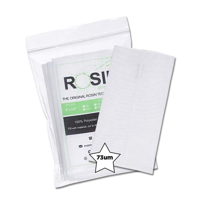 Rosin Tech High Quality Rosin Press Filter Bags, 2 inch by 3.5 inch, Micron Size 73um