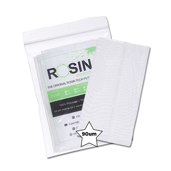 Rosin Tech High Quality Rosin Press Filter Bags, 2 inch by 3.5 inch, Micron Size 90um