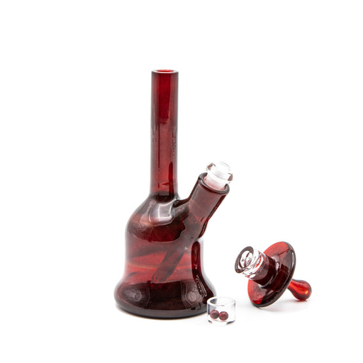 Simpal Glass Full Color Mini Tube Set (Carb Cap, Stem, and Terp Pearls)