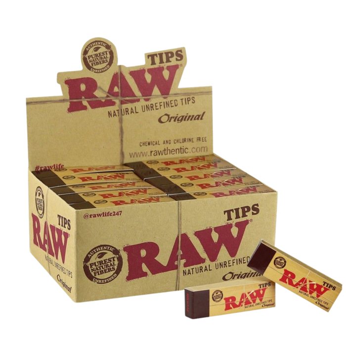 Raw Tips Natural Unrefined Original - 50 Tips