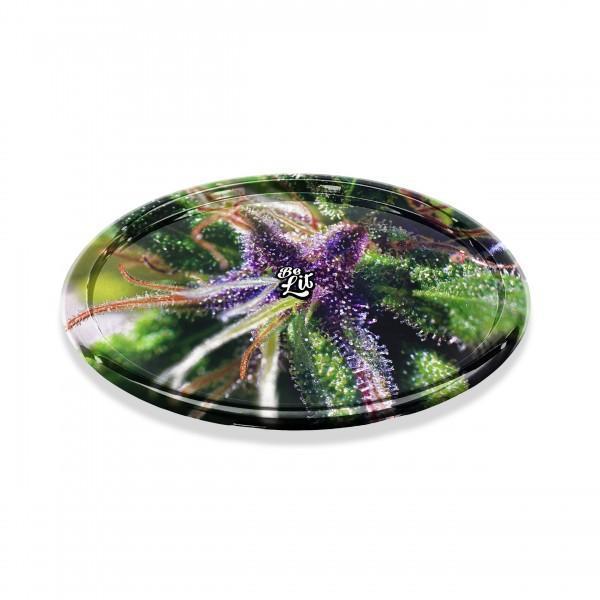 Be Lit Round Rolling Trays