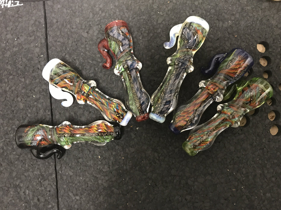 Eric Runes Glass Dichro Chillum Pipe
